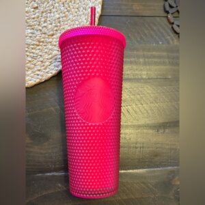 Starbucks Textured Reusable Tumbler in Vibrant Pink